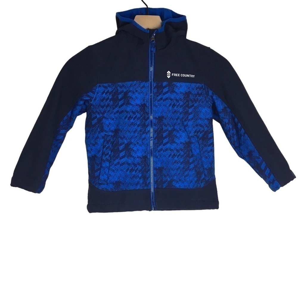 FREE COUNTRY Boy’s Ultimate Softshell Jacket Fleece Lined Reflective Size 5/6